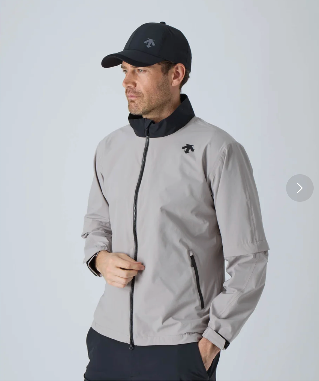 Descente Golf Logo Sleeve Half-Zip