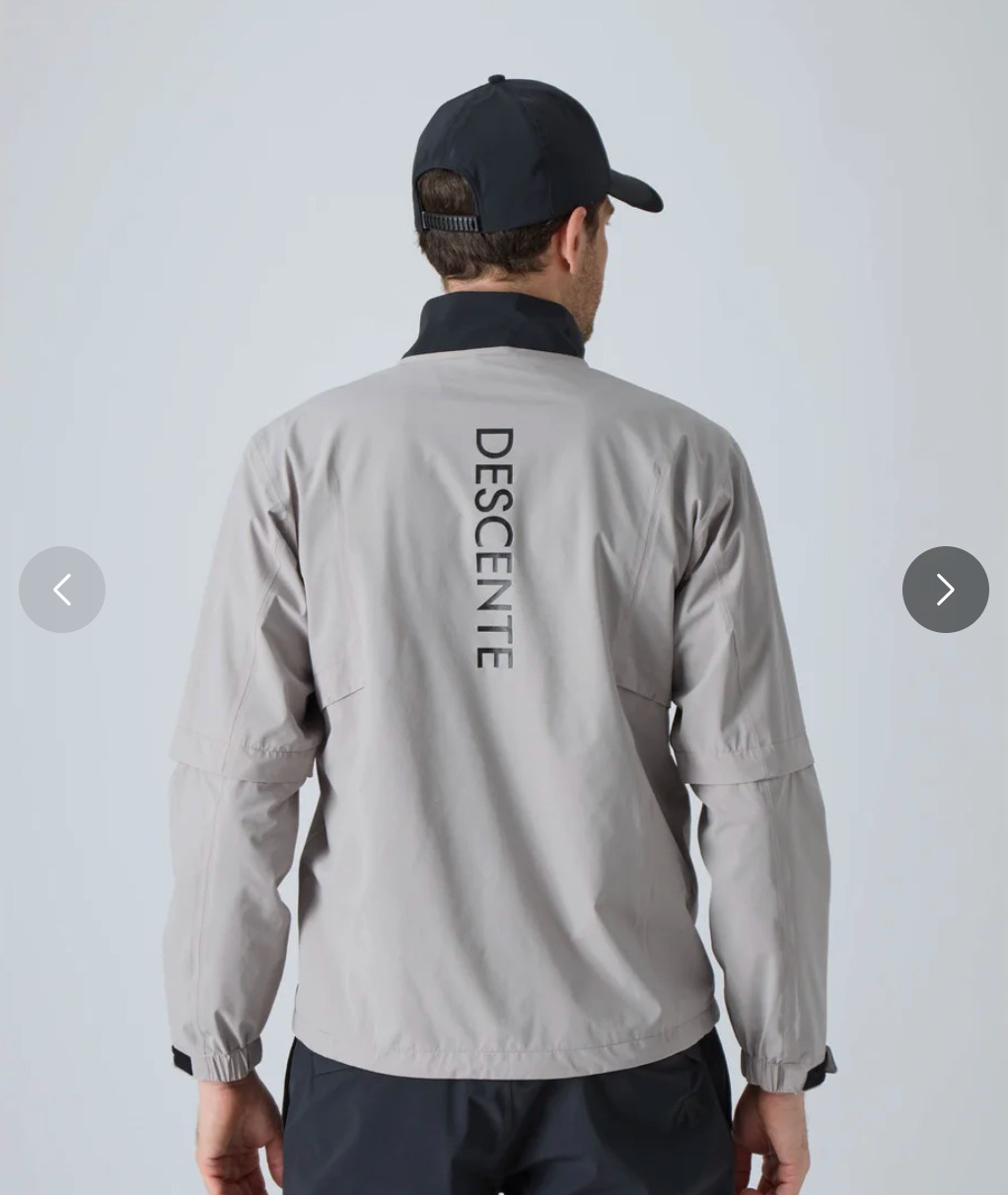 Descente Golf Logo Sleeve Half-Zip