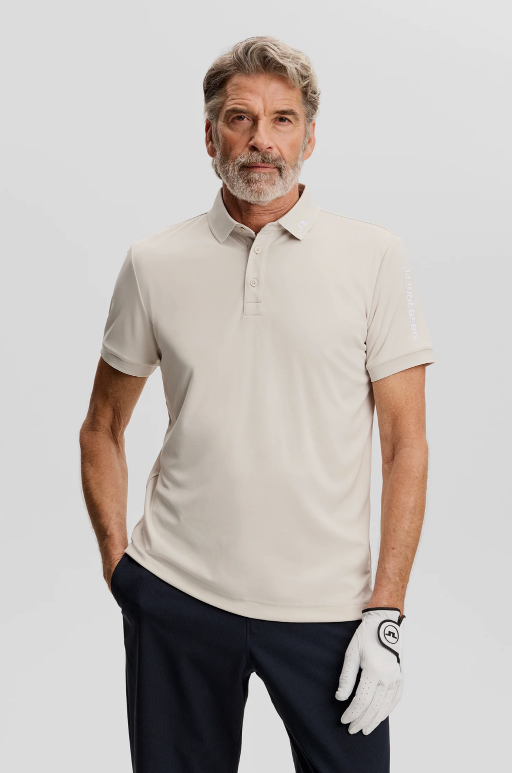 J. Lindeberg Men's Tour Tech Slim Polo