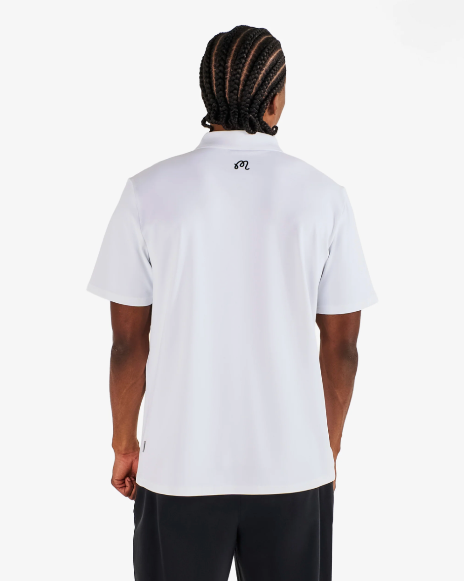 Malbon Men's Block Placket Polo