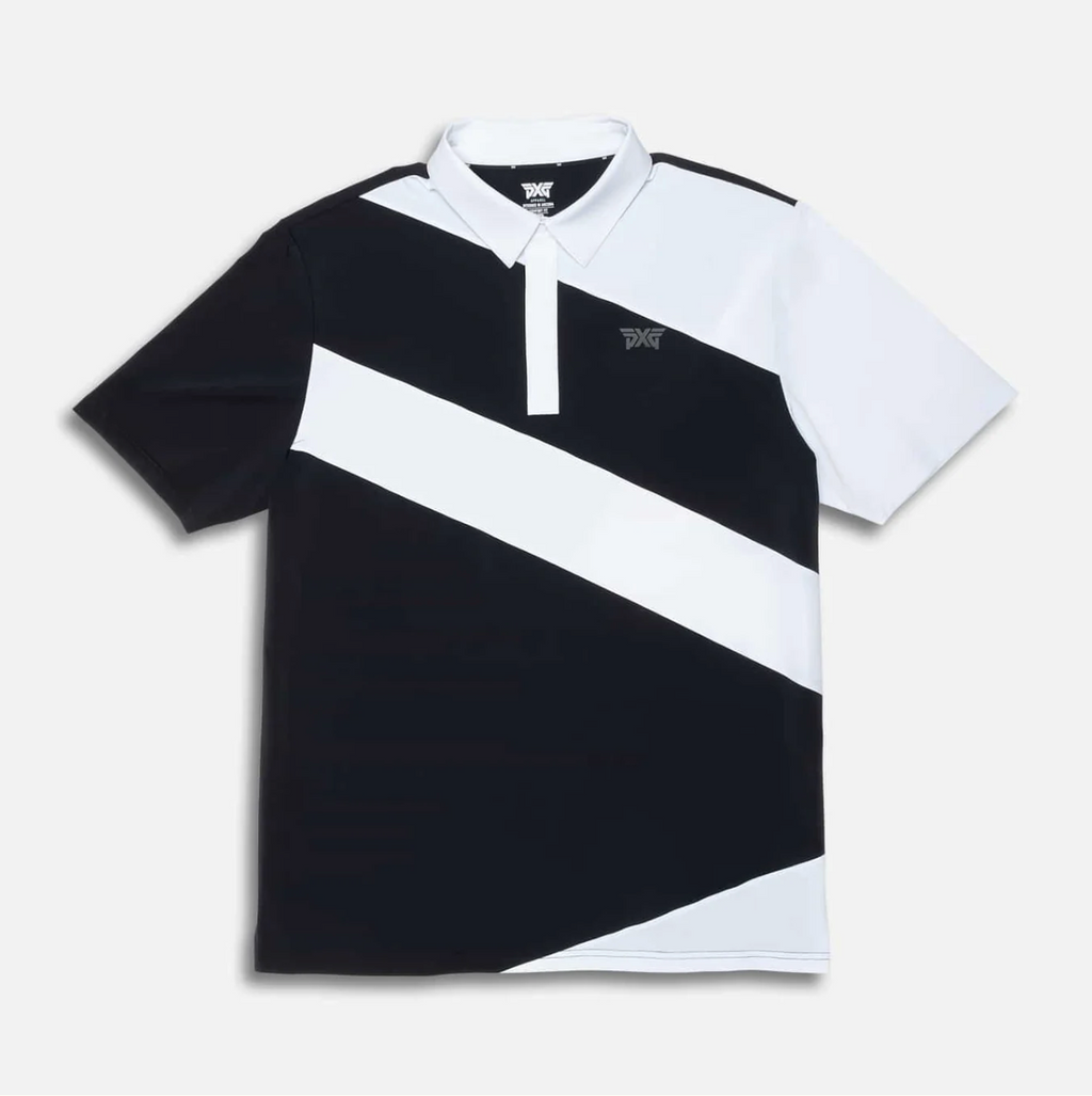 PXG Men's Diagonal Stripe Polo
