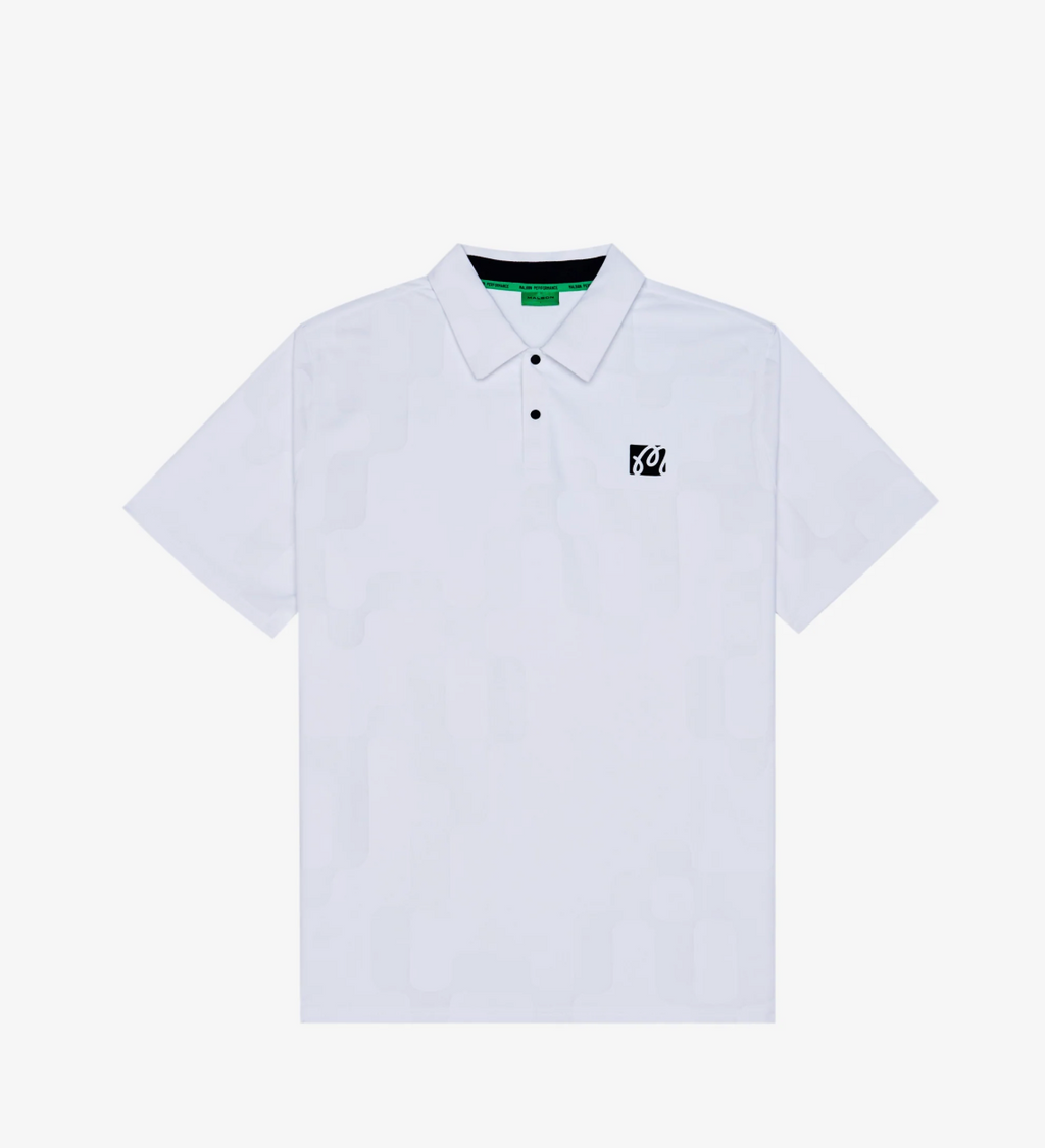 Malbon Performance Mesh Paneled Polo
