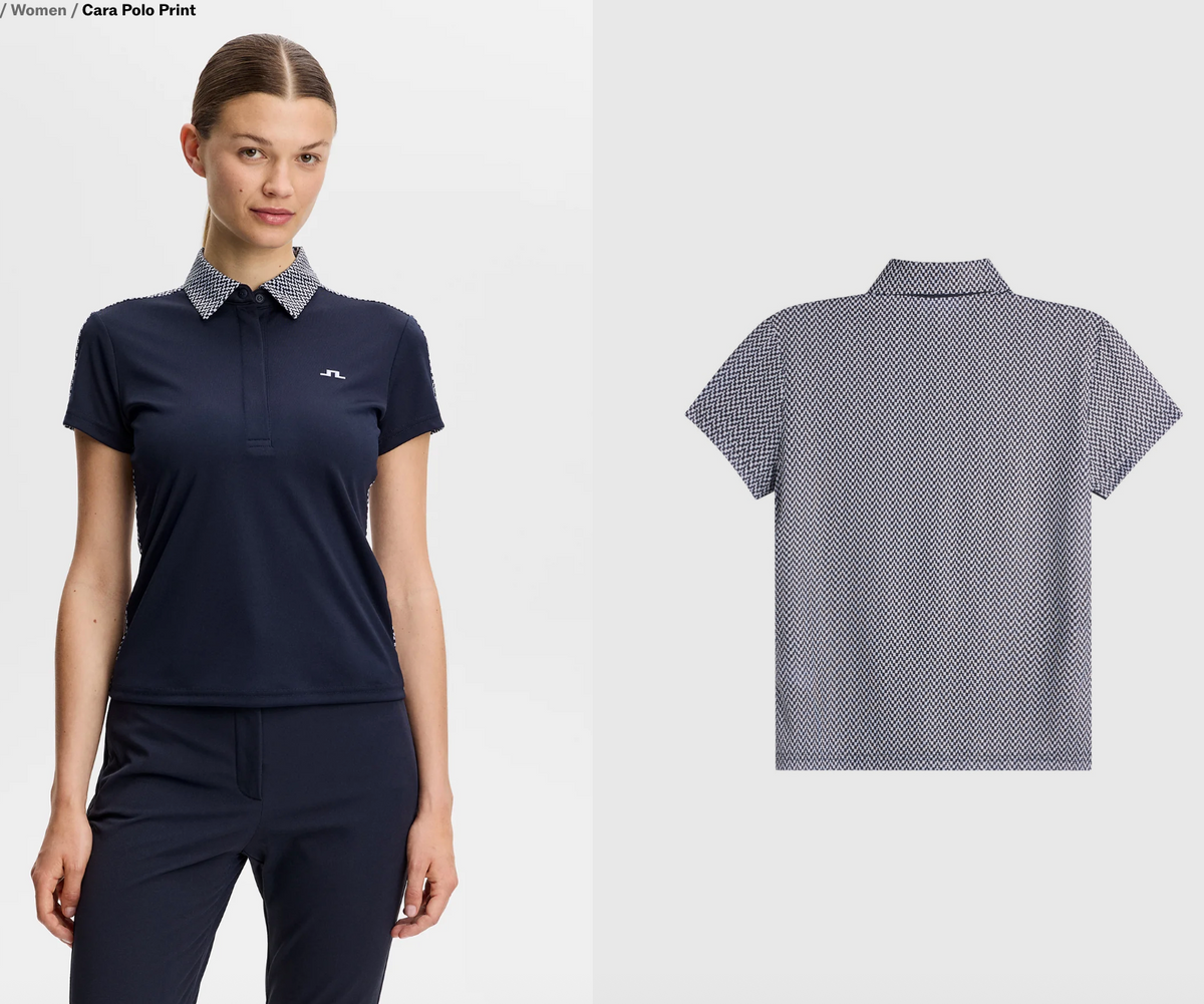 J Lindeberg Cara Polo Print