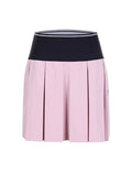 Benjefe All Band Pleated Skirt - Pink 73