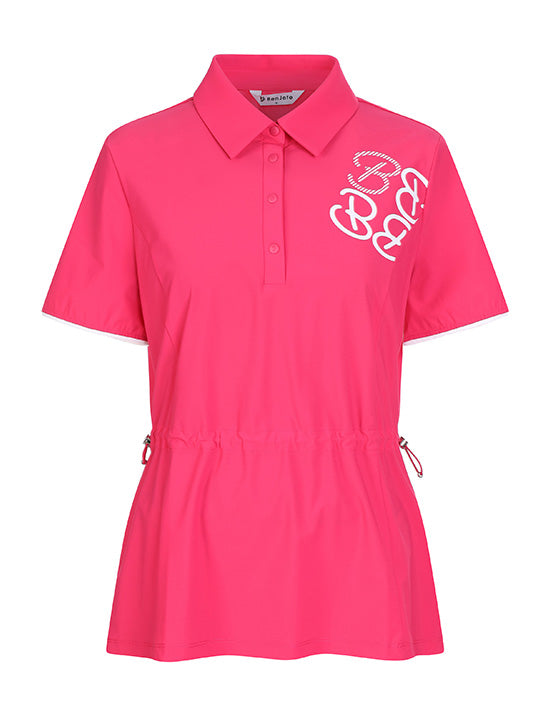 Benjefe Waist String Shirts - Hot Pink 90