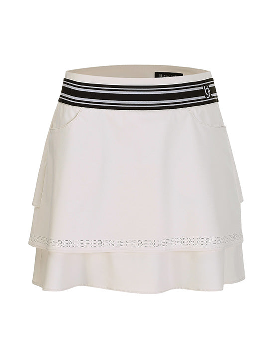 Benjefe Two-Tier Pleated Band - Cream 73