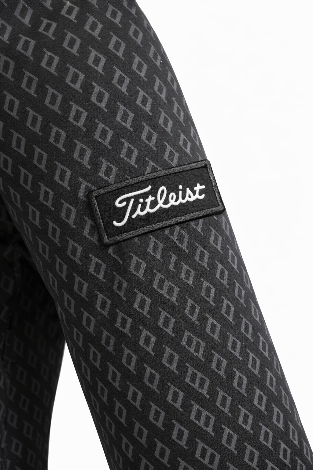Titleist All-Over Logo Stretch Top -Black Small