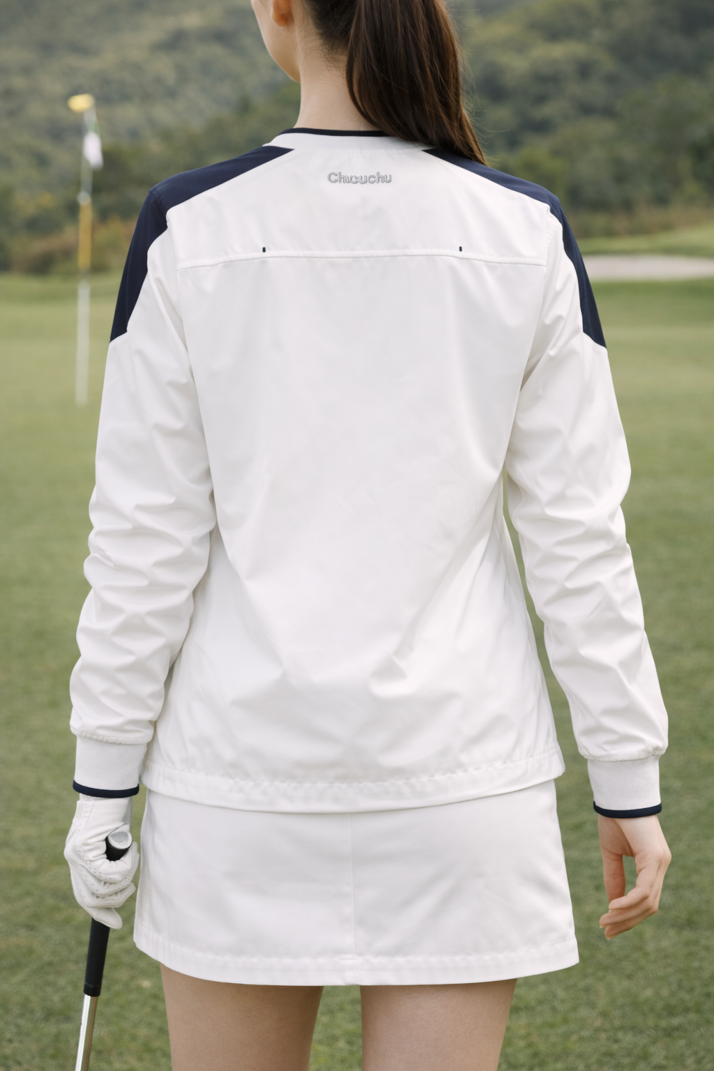 CHUCUCHU PULLOVER WINDBREAKER - White Small