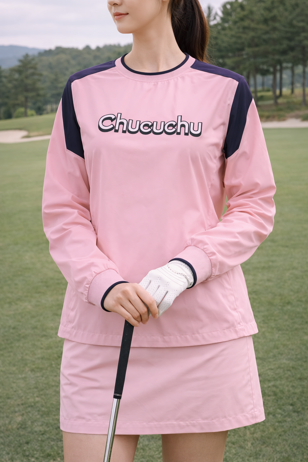 CHUCUCHU PULLOVER WINDBREAKER - Pink Small