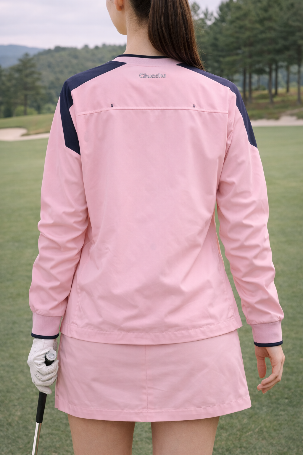 CHUCUCHU PULLOVER WINDBREAKER - Pink Small