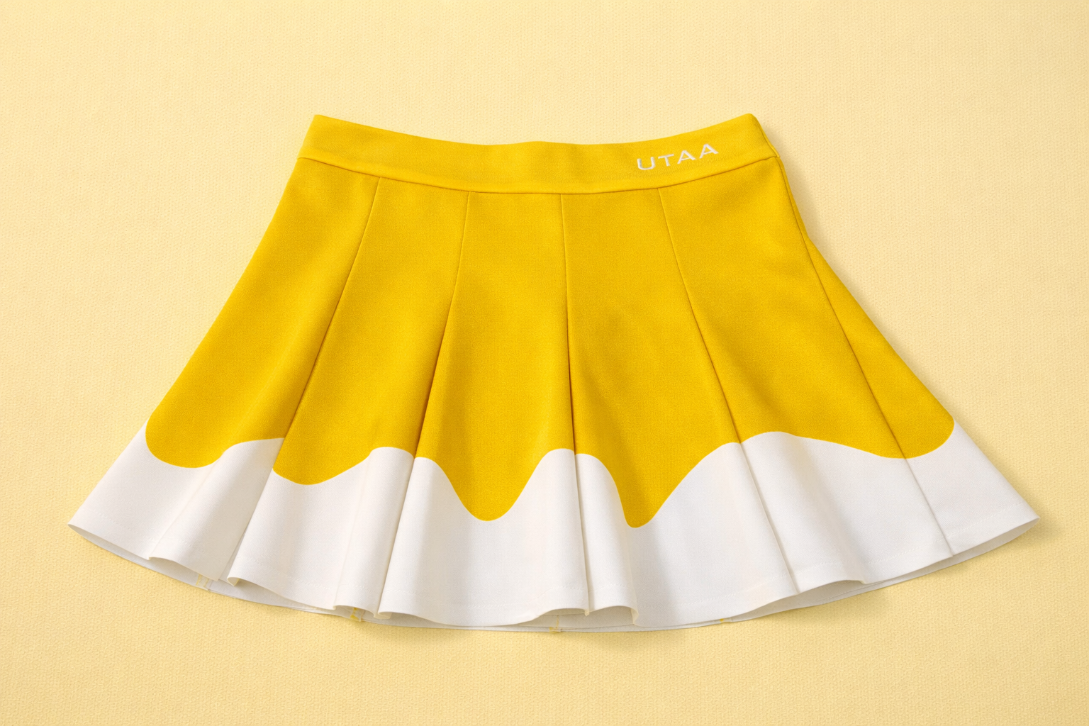 UTAA Tilde Big Wave Flare Skirt - Yellow Medium