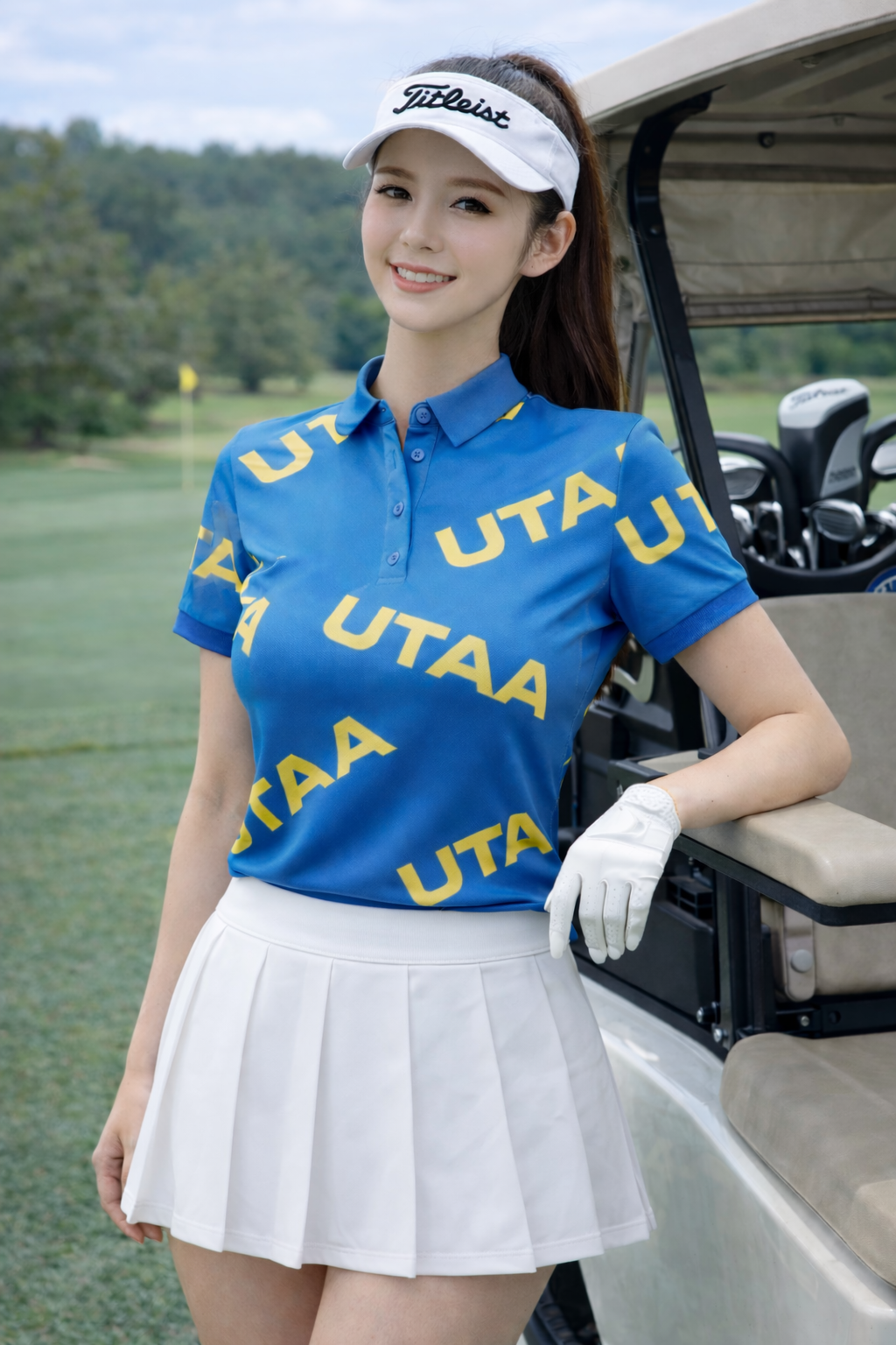 UTAA Logo Wave PK T-Shirts - Blue Small