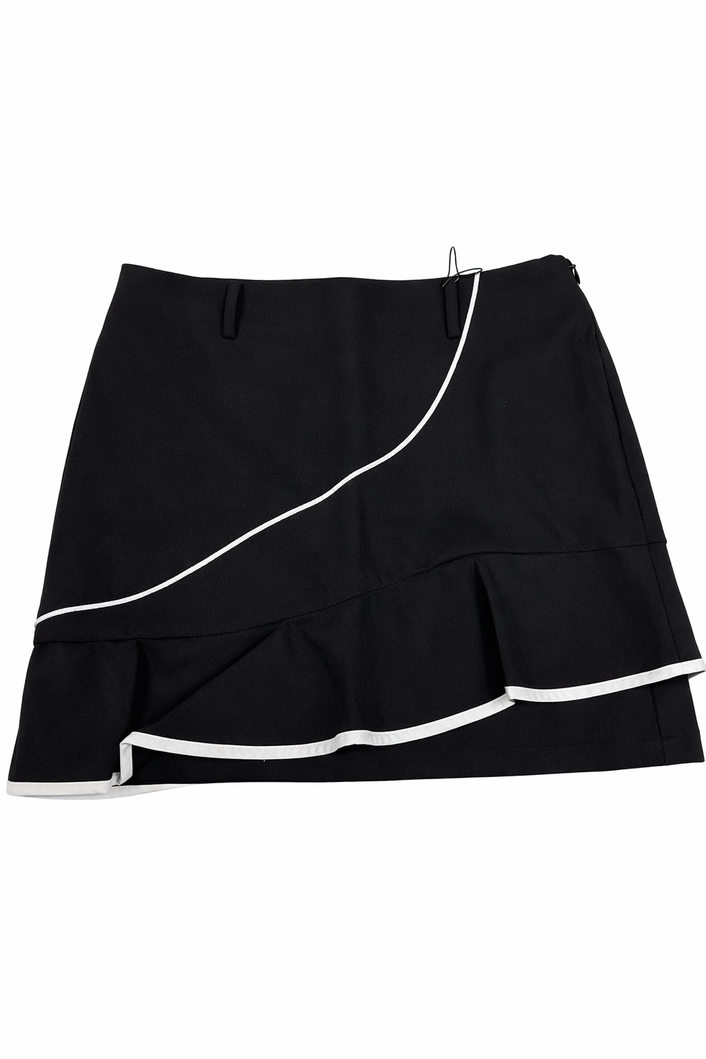 Benjefe Curve Line Skirt - Black 67