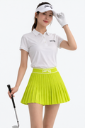 Ping Pleated Knit Golf Skirt - Lime 67