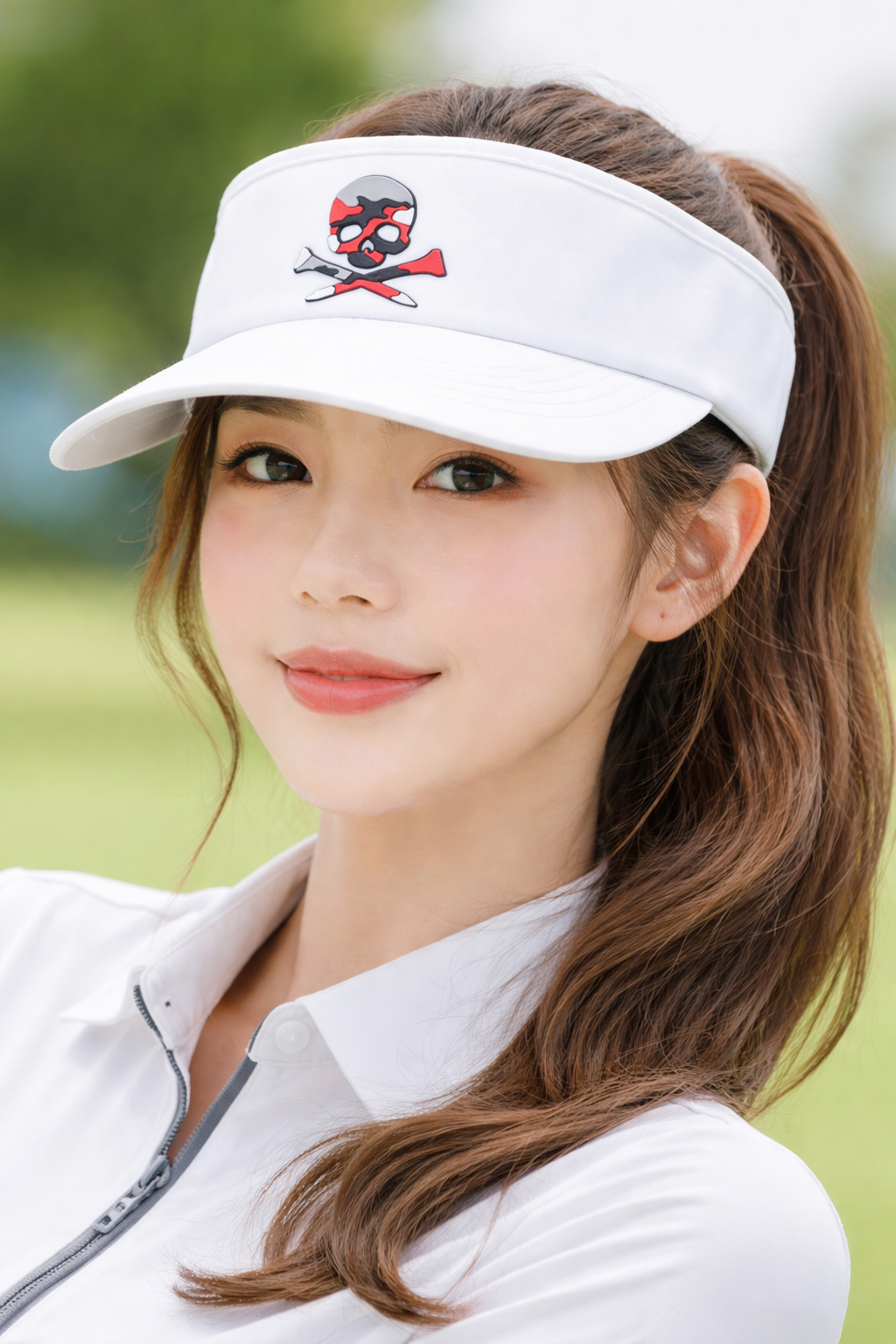 G/Fore Camo Skull Visor - White OSFA