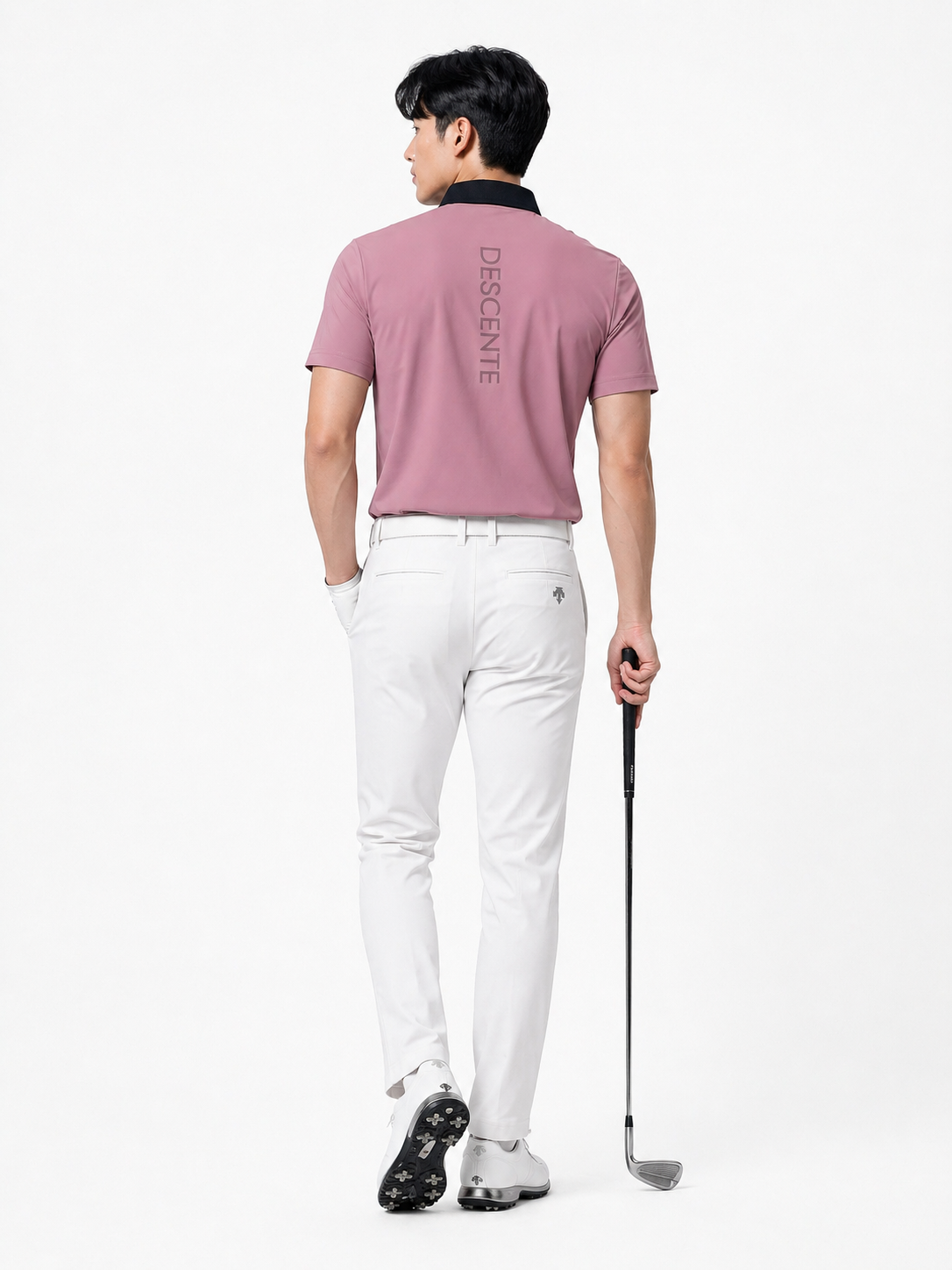 Descente Men's Color Block Polo