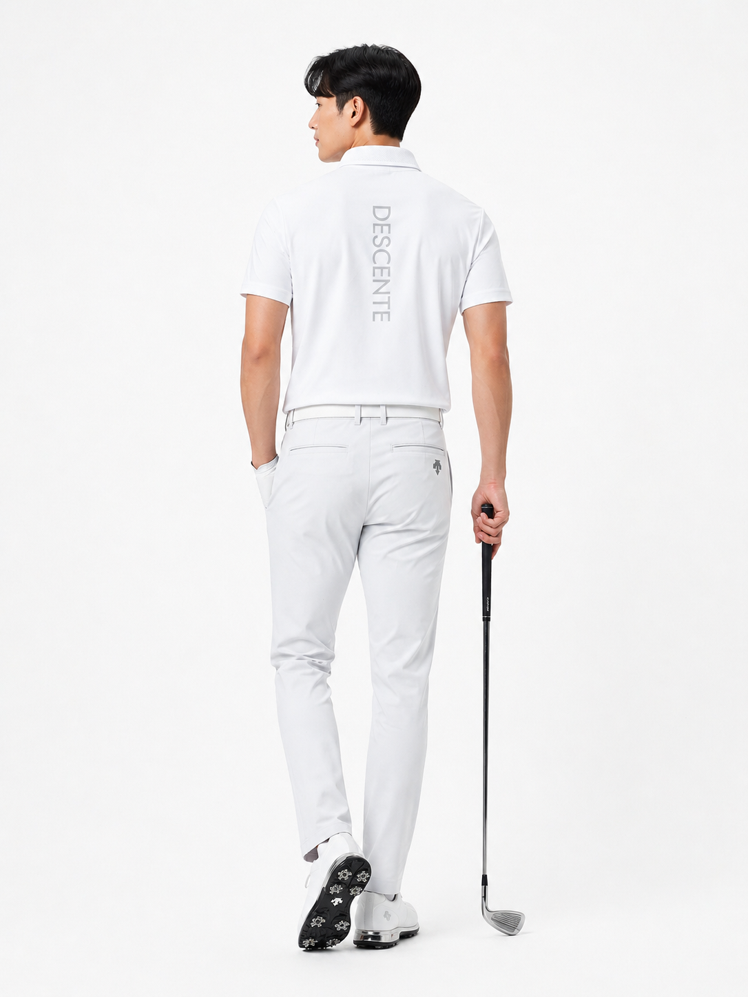 Descente Men's Color Block Polo
