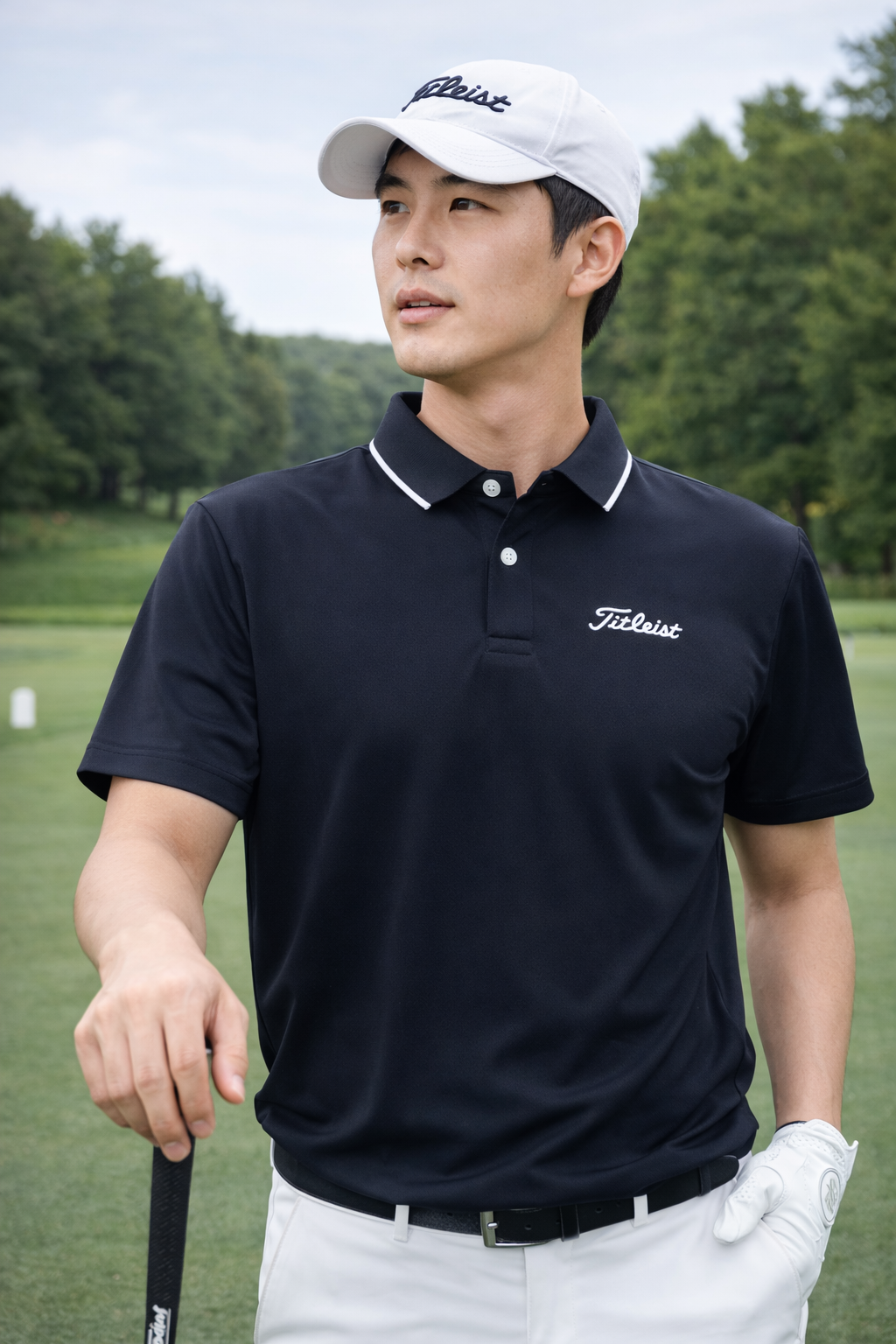 Titielist Mens Pro Polo - Black Medium