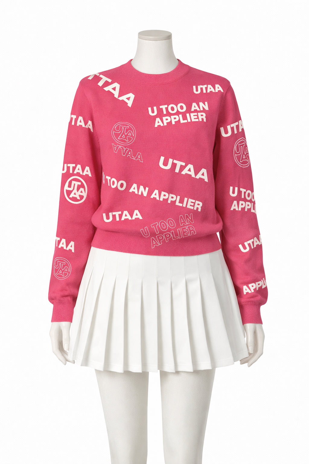 UTAA Spring Logo Knit - Pink Small